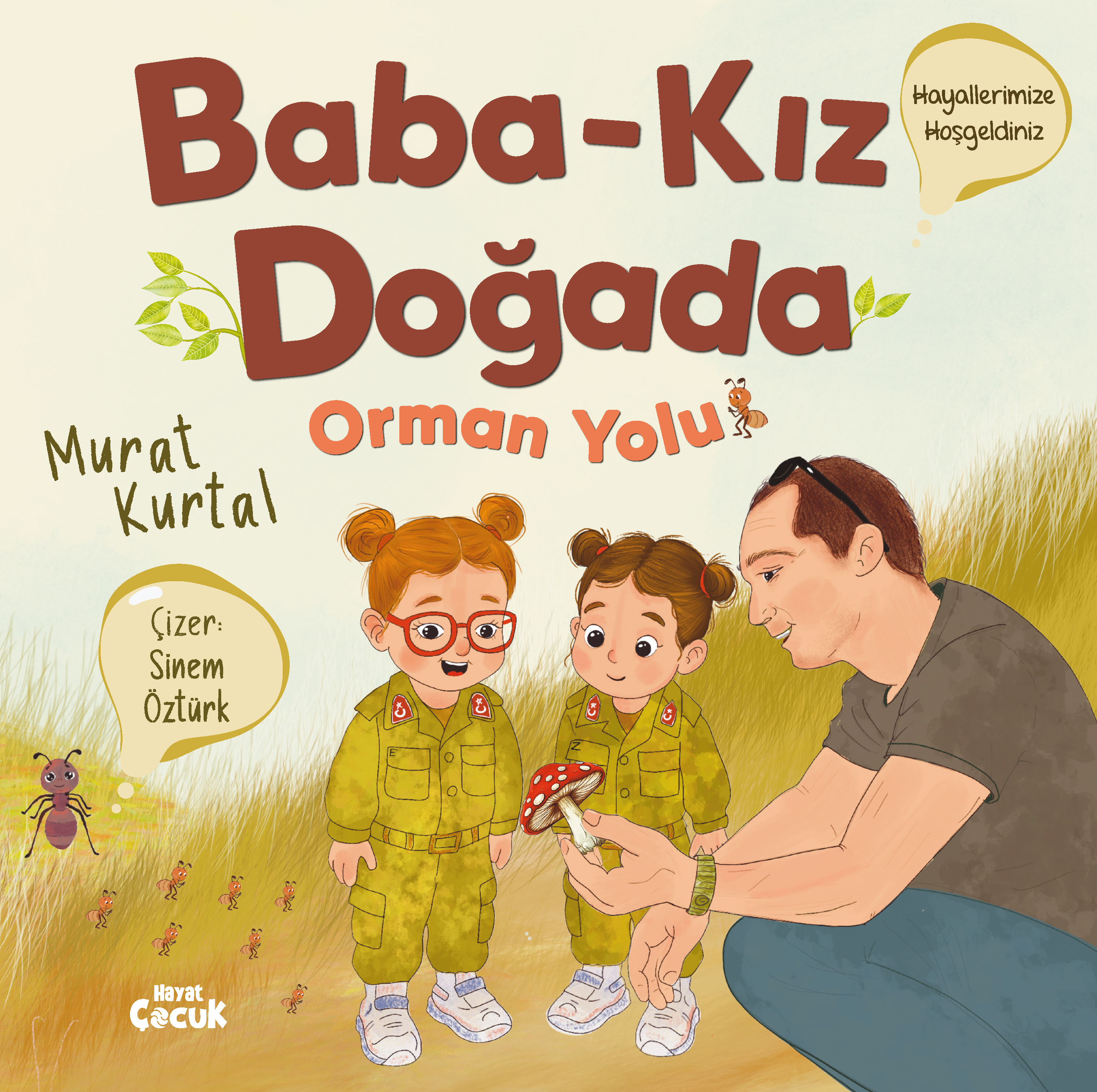 Baba Kız Doğada Orman Yolu